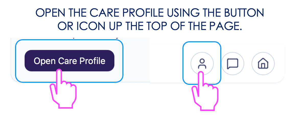 Open Care Profile for tailored advice