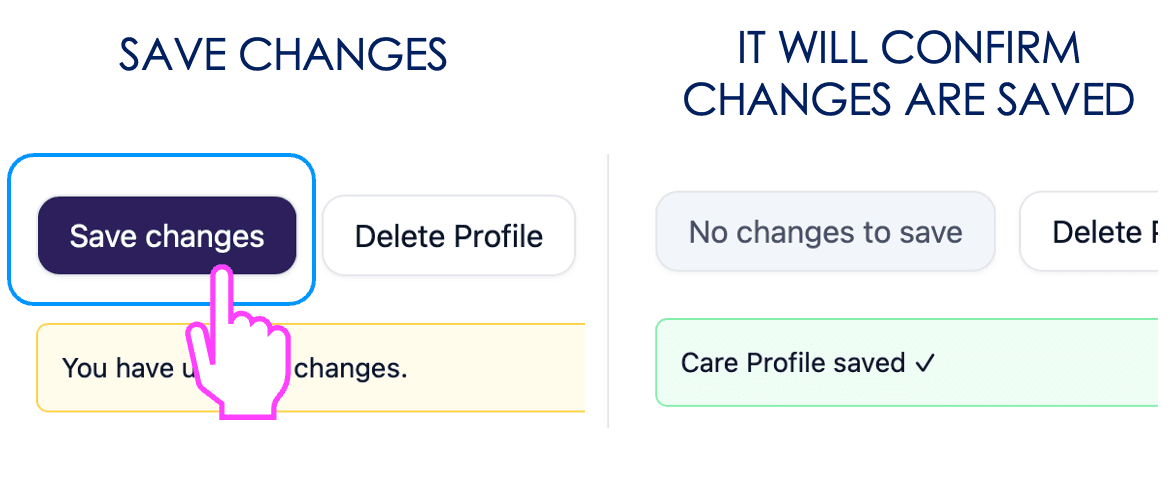 Save the Care Profile